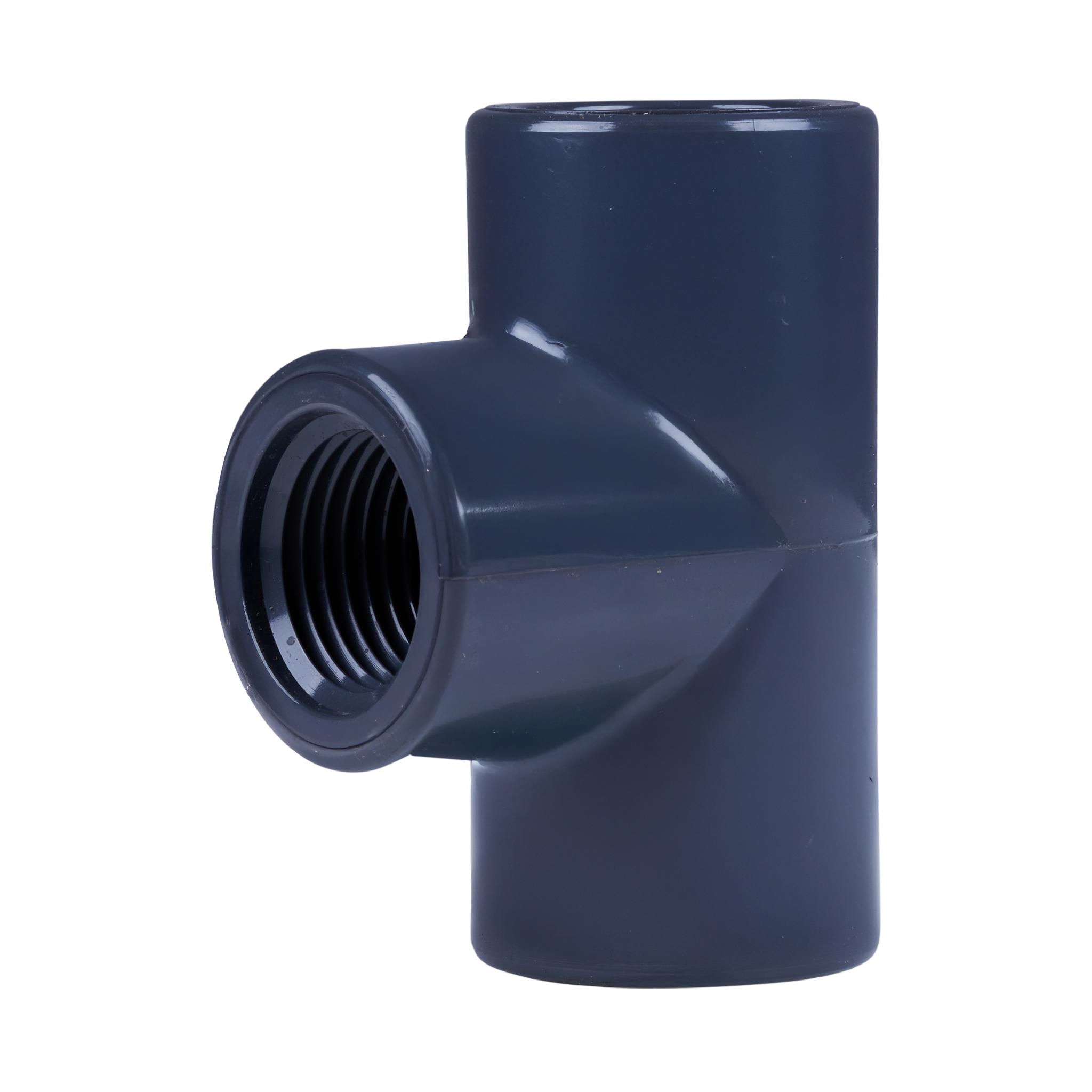 vertical view of the pvc t fitting